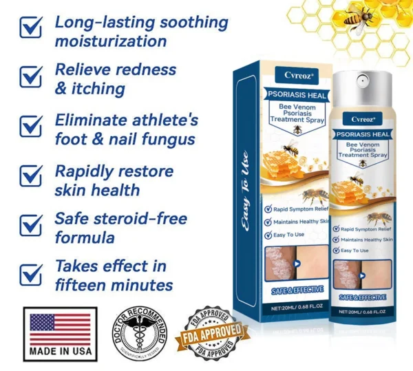 Cvreoz® Psoriasis Heal Bee Venom Spray