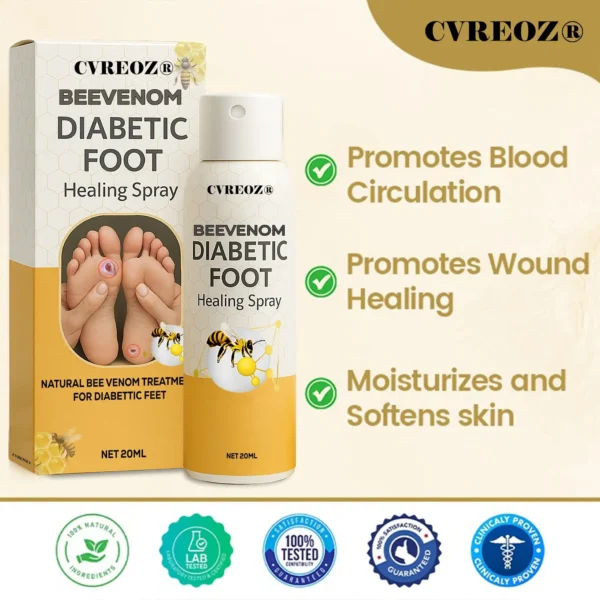 CVREOZ® Bee Venom Diabetic Foot Healing Spray