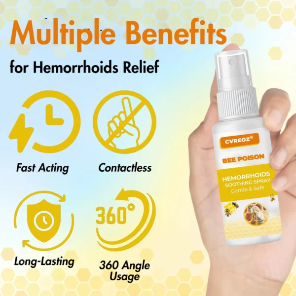 CVREOZ® Hemorrhoids Bee Poison Soothing Spray